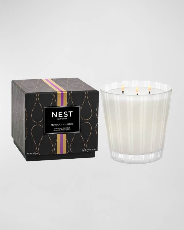 Moroccan Amber 3-Wick Candle, 21.1 oz.