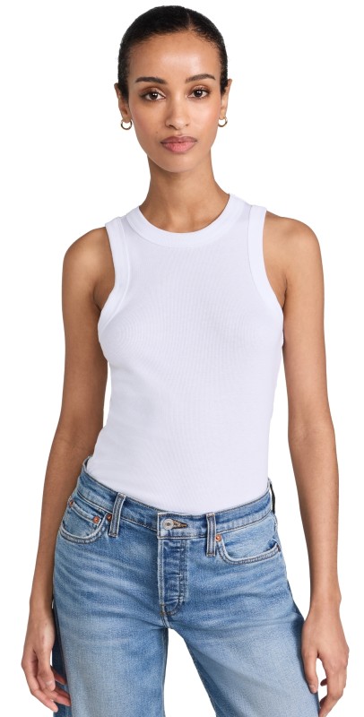 Madewell Brightside Cutaway Tank True Black