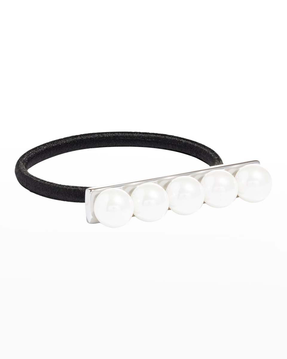 Pearly Bar Ponytail Holder