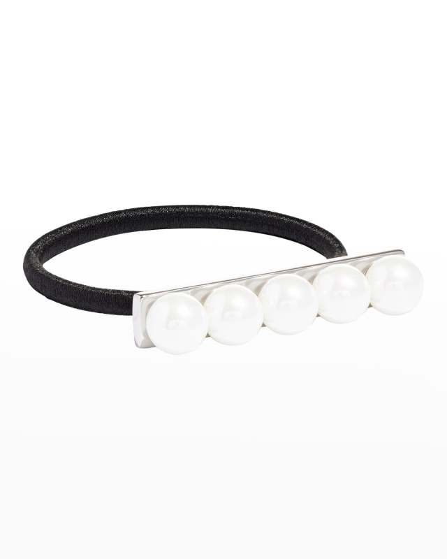 Pearly Bar Ponytail Holder