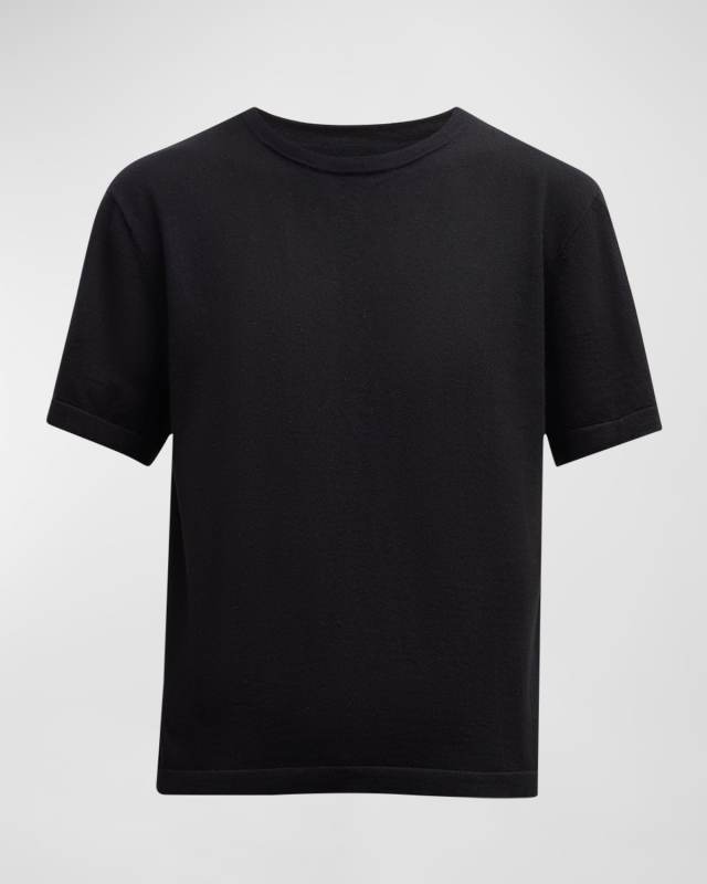 Cotton Cashmere Crewneck T-Shirt