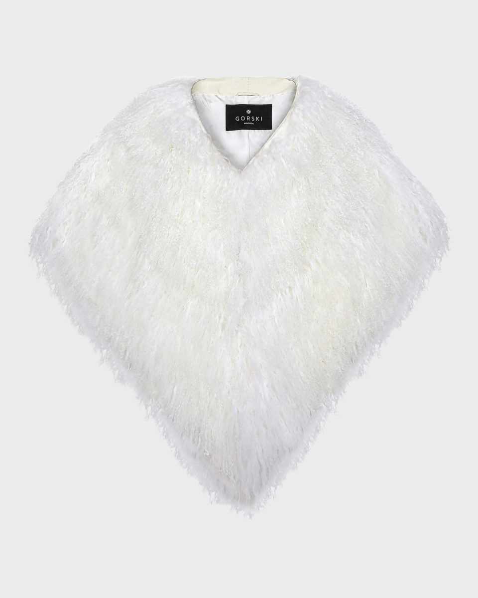 Select Mongolian Lamb Shearling Shawl