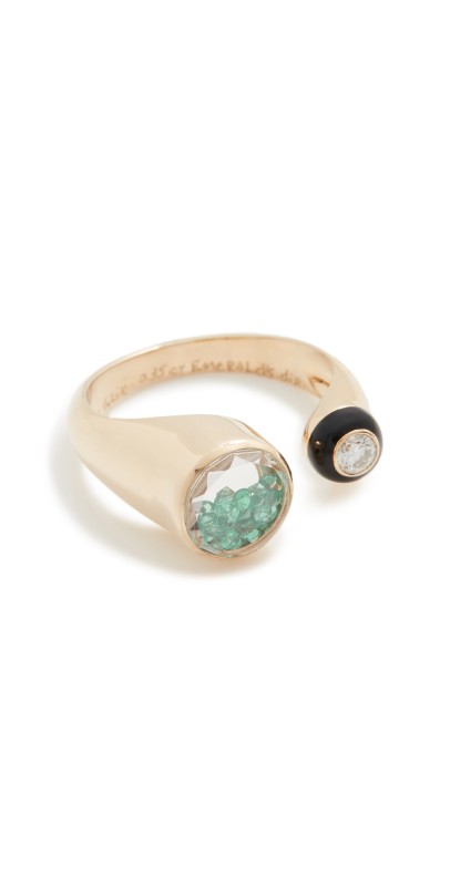 Moritz Glik Orbita Enamel Ring Gold