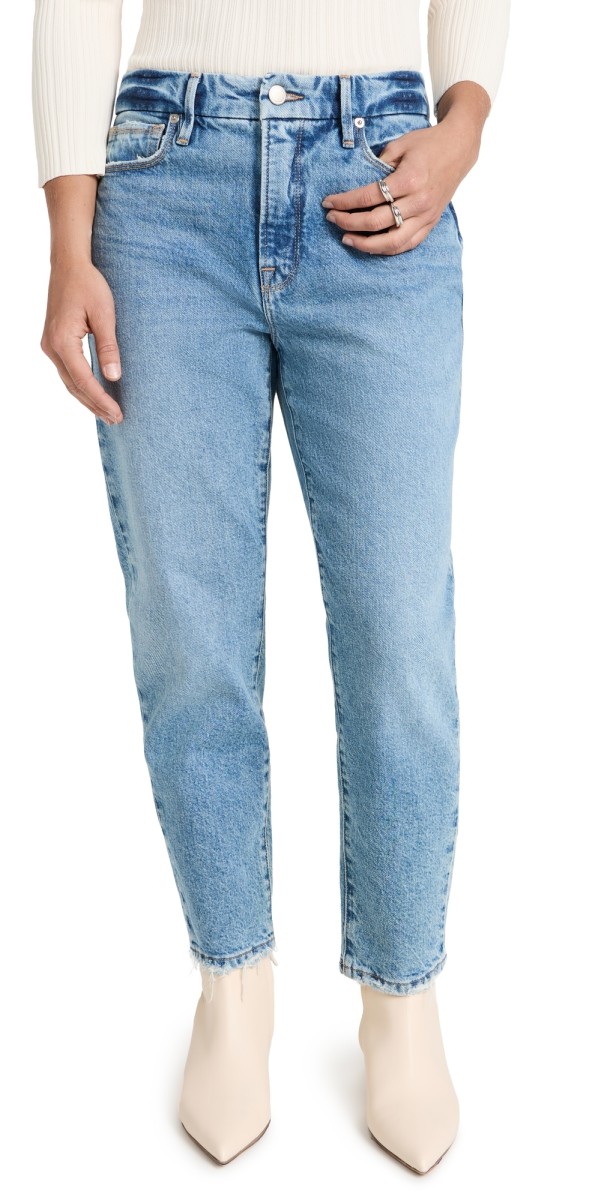 Good American Good Girlfriend Petite Jeans indigo351