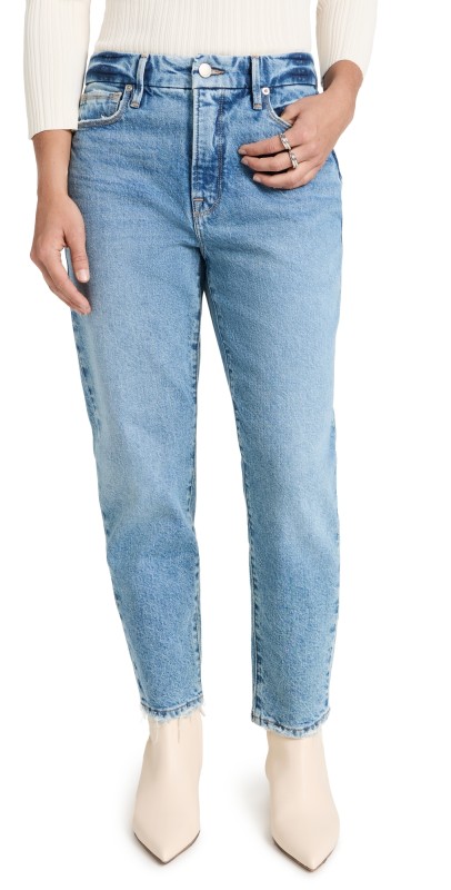 Good American Good Girlfriend Petite Jeans indigo351