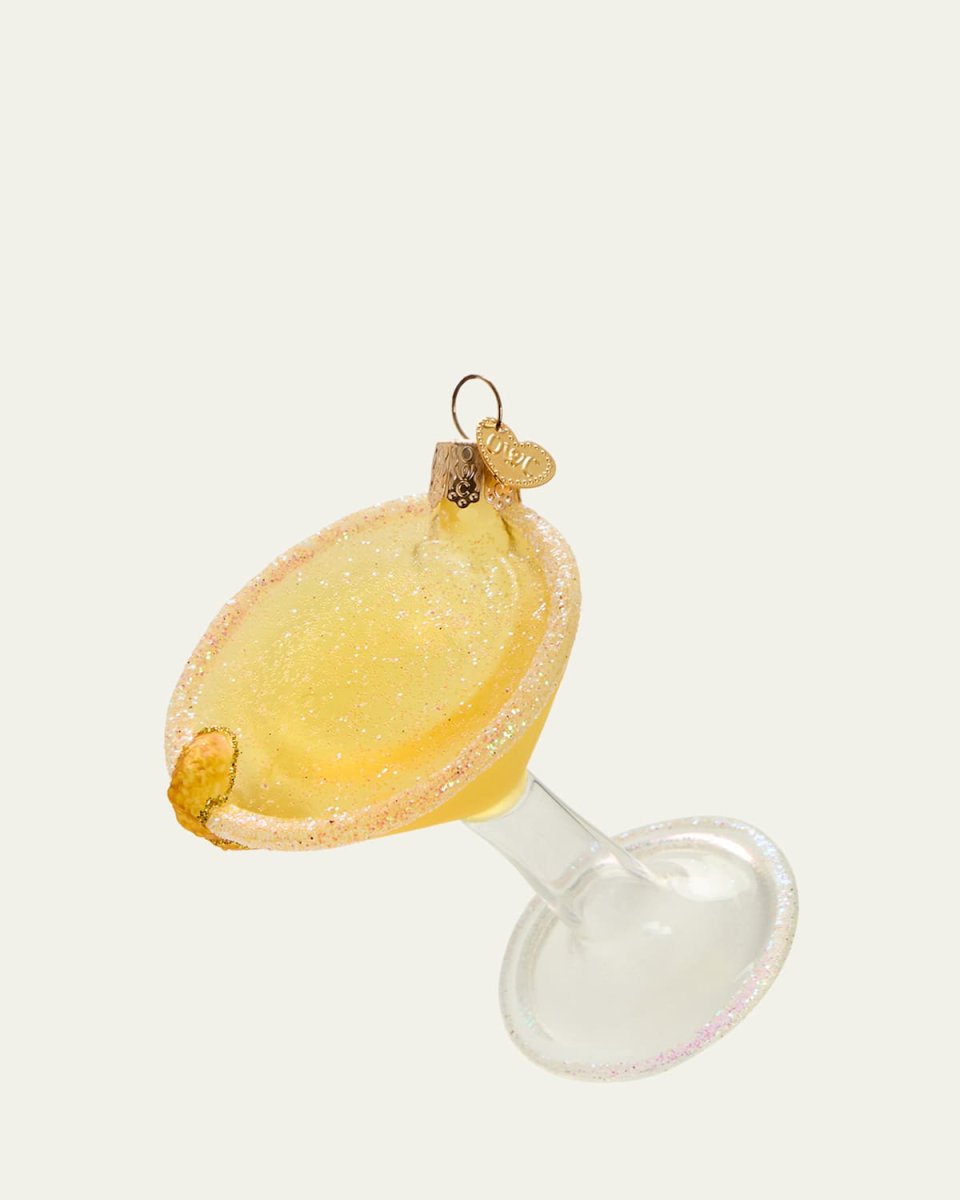 Lemon Drop Martini Christmas Ornament