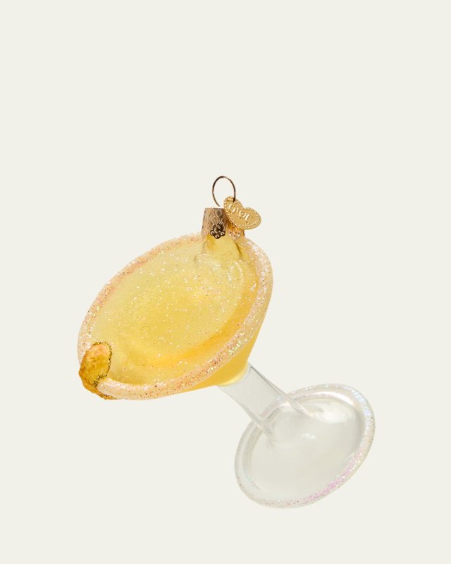 Lemon Drop Martini Christmas Ornament