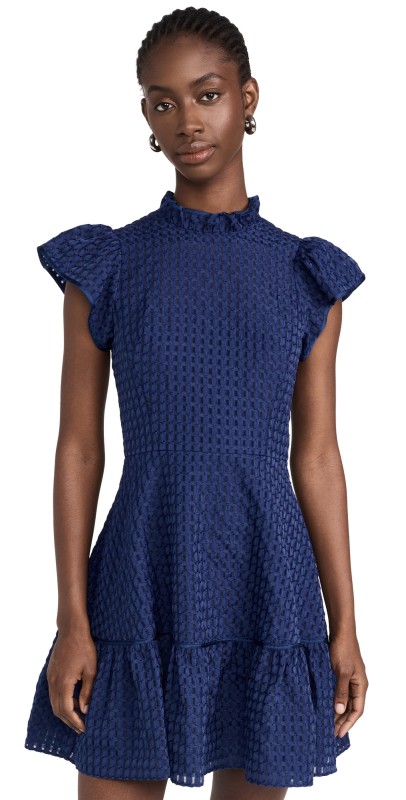 Shoshanna Delaney Dress Navy
