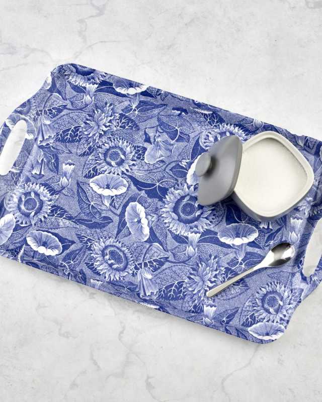 Blue Room Sunflower Melamine Handled Tray