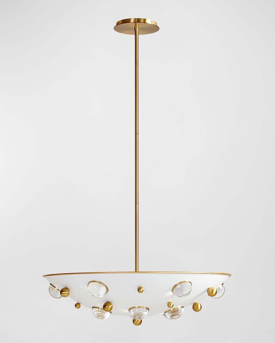 Globo 32" 4-Light Demilune Chandelier