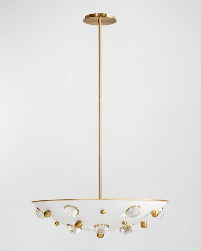 Globo 32" 4-Light Demilune Chandelier