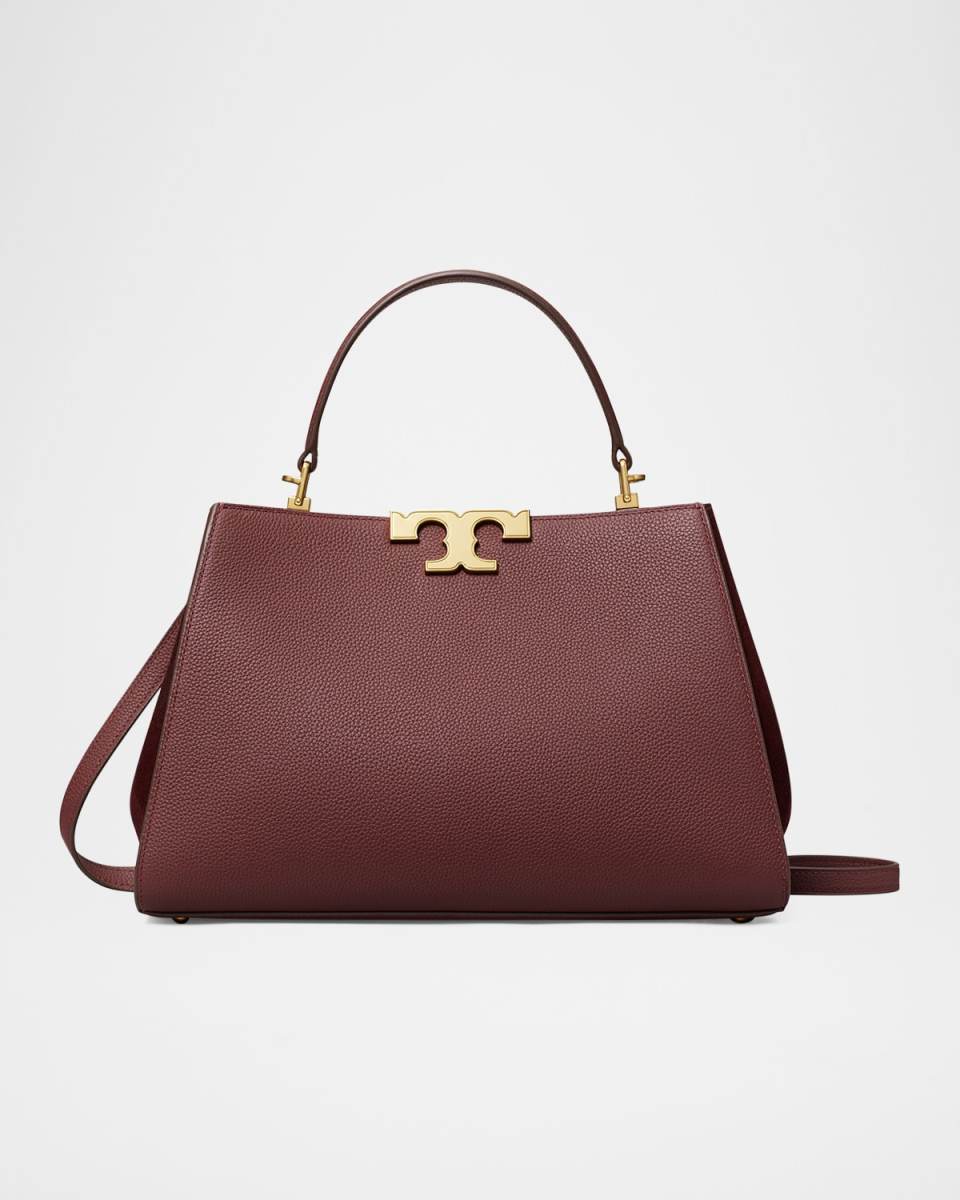 Eleanor Pebbled Leather Satchel Bag