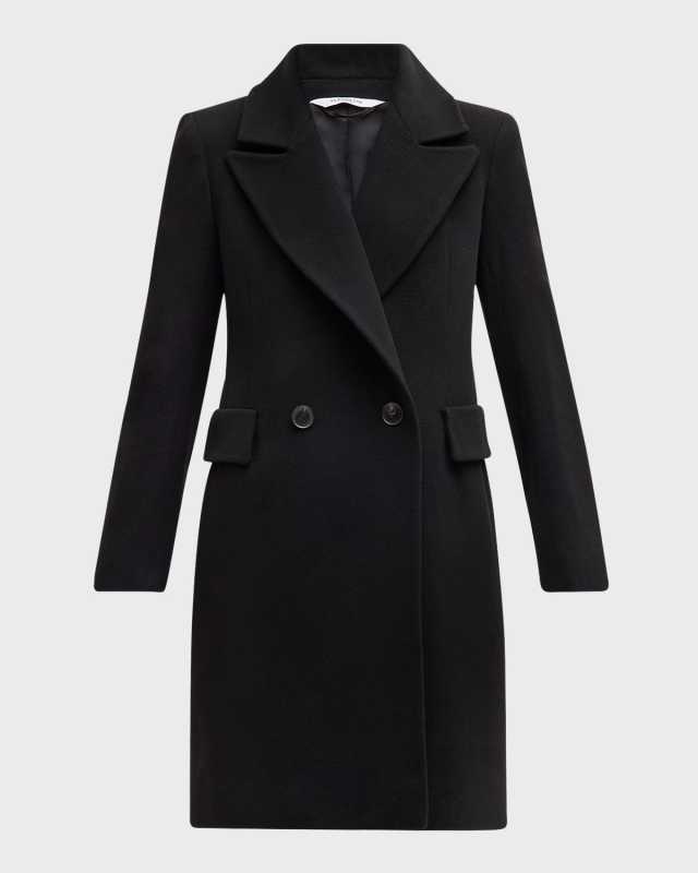 Cami Double-Breasted Short Wool Coat