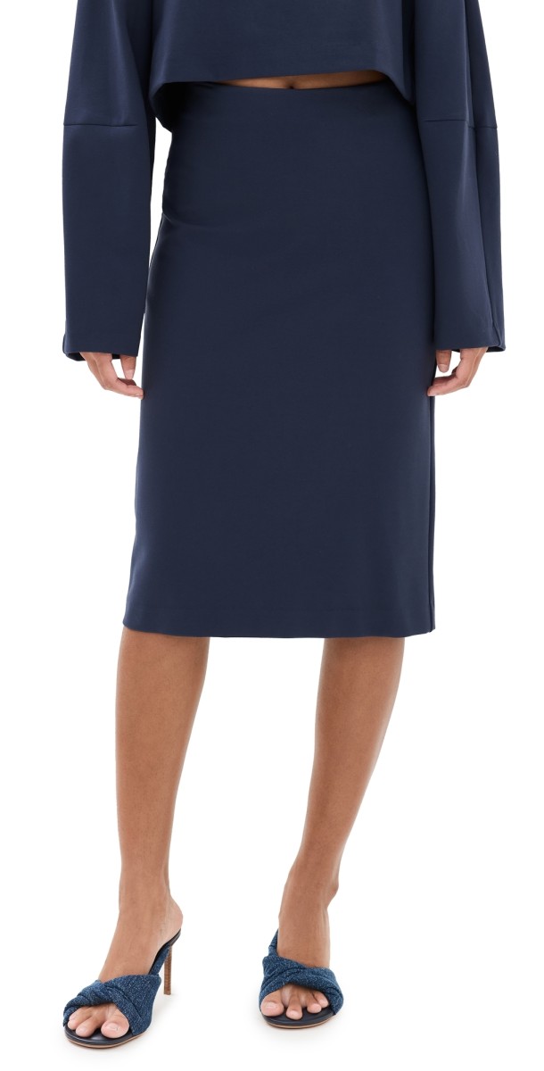 STAUD Pascale Skirt Navy
