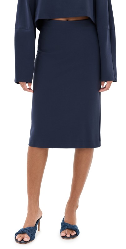 STAUD Pascale Skirt Navy