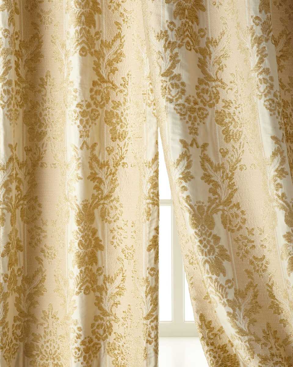 Two 50"W x 96"L Antoinette Curtains