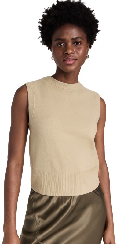 Vince Crew Neck Shell Pullover Thyme