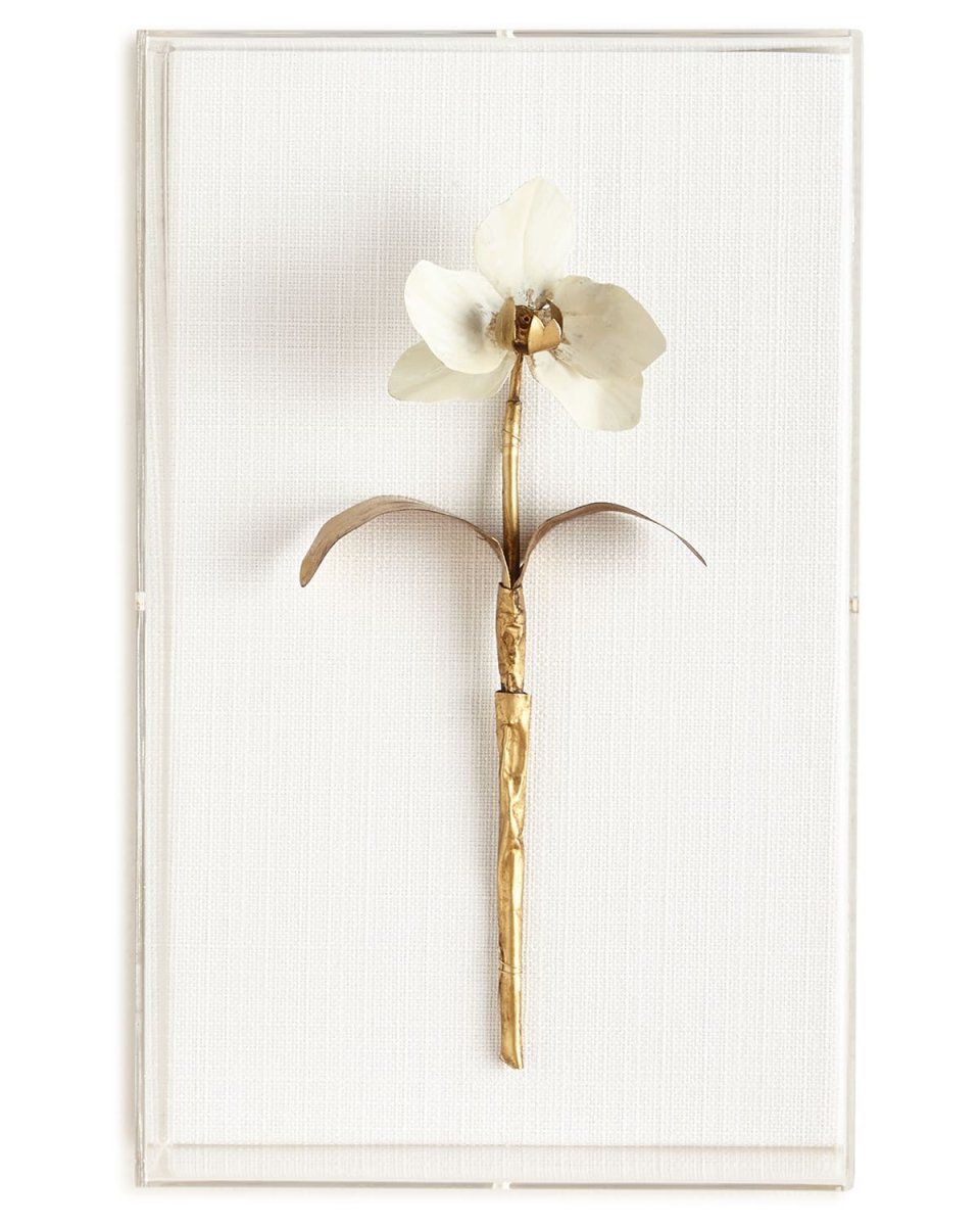 Original Gilded Orchid 1 Study on Linen