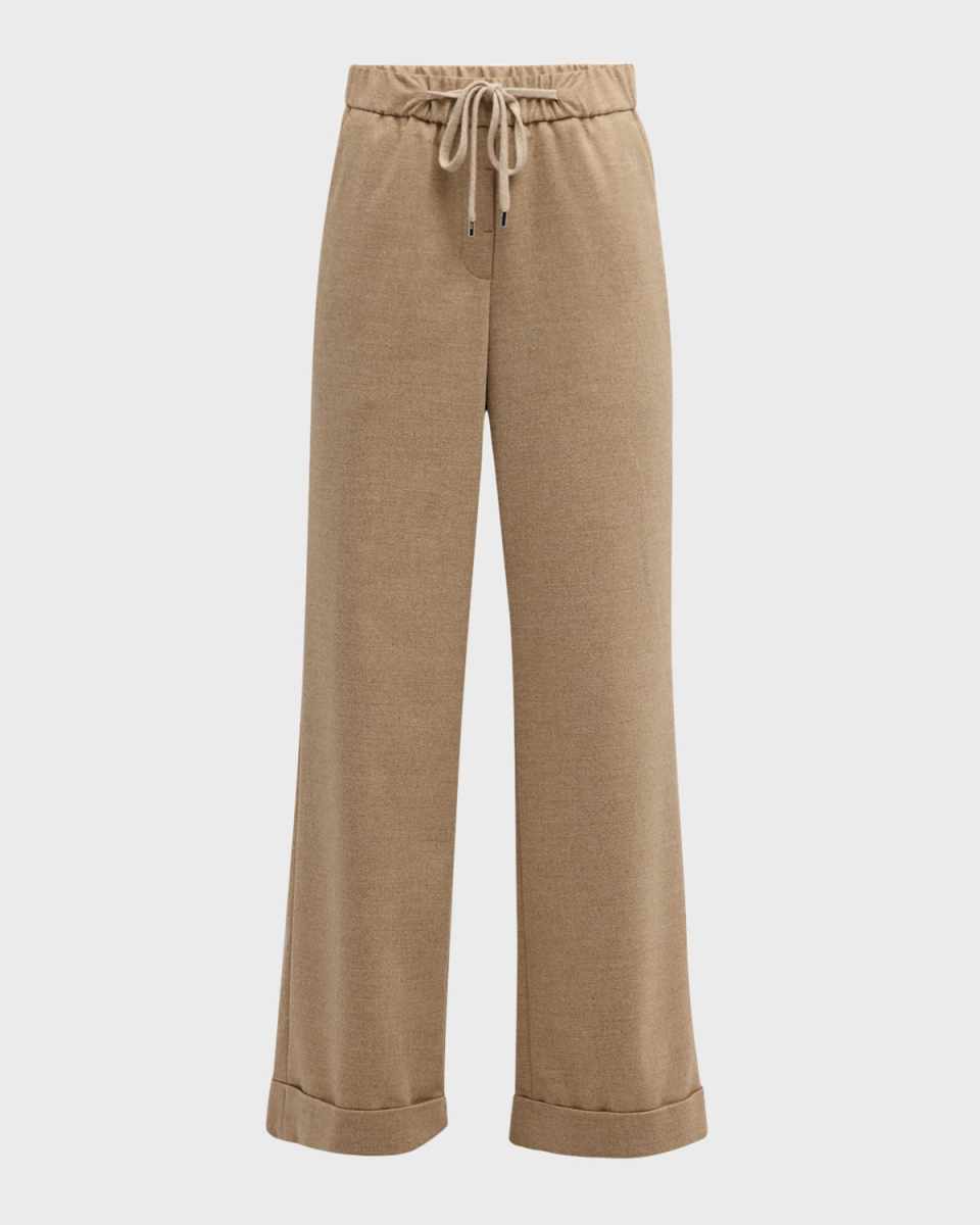 High-Rise Straight-Leg Pants