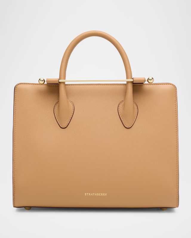 Midi Leather Tote Bag