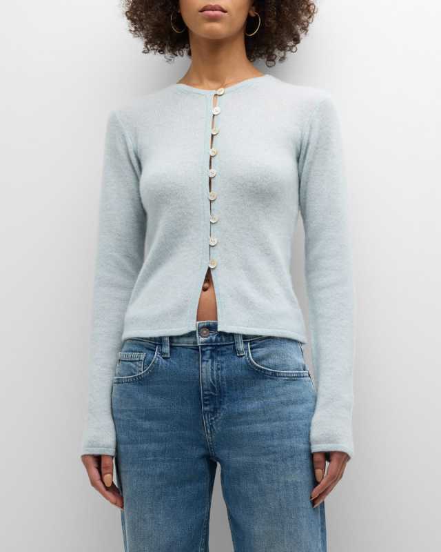 Cashmere Button-Down Cardigan
