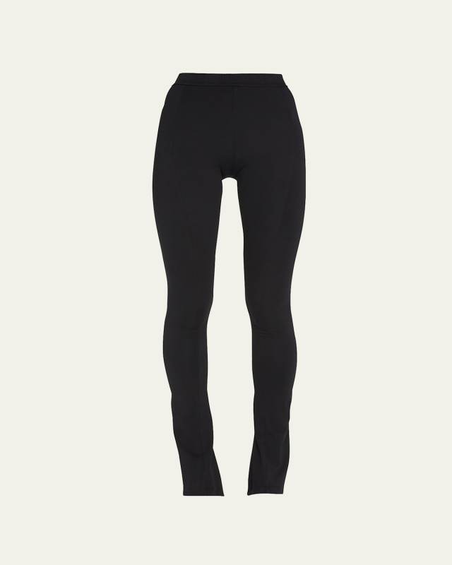 Cotton Split Hem Leggings