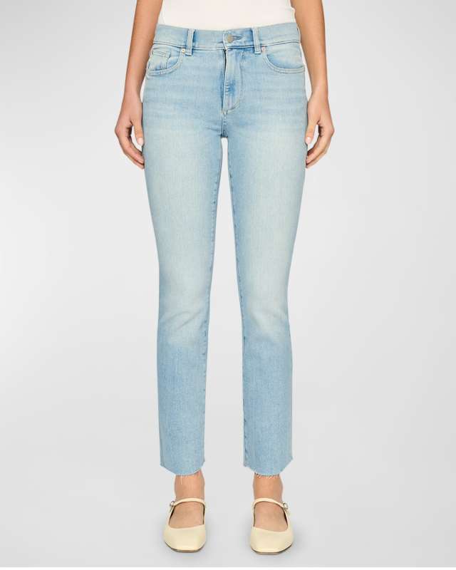 Mara Straight Mid-Rise Instasculpt Ankle Jeans