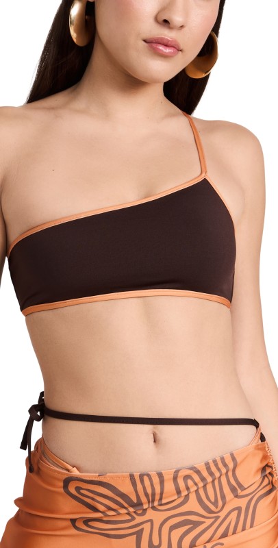 Jacquemus Le Haut De Maillot Maio Bikini Top Dark Brown