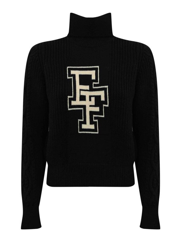 Elisabetta Franchi Pull Col Rond - Noir