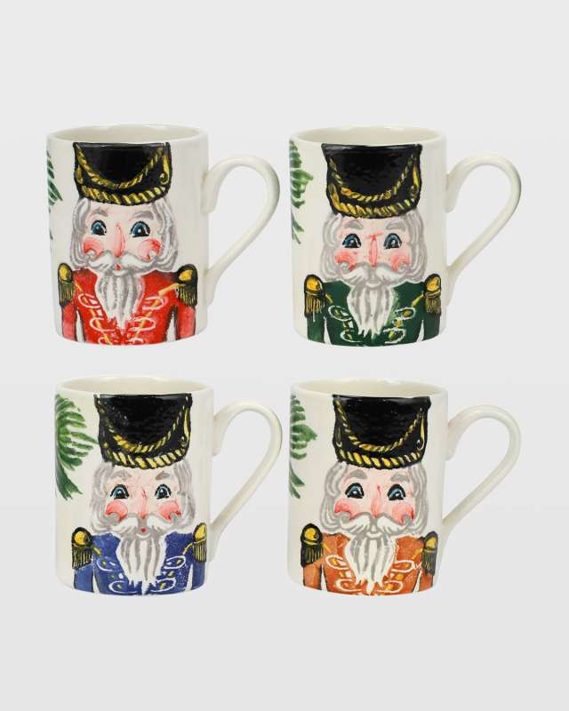 Nutcrackers Assorted Mugs, Set of 4