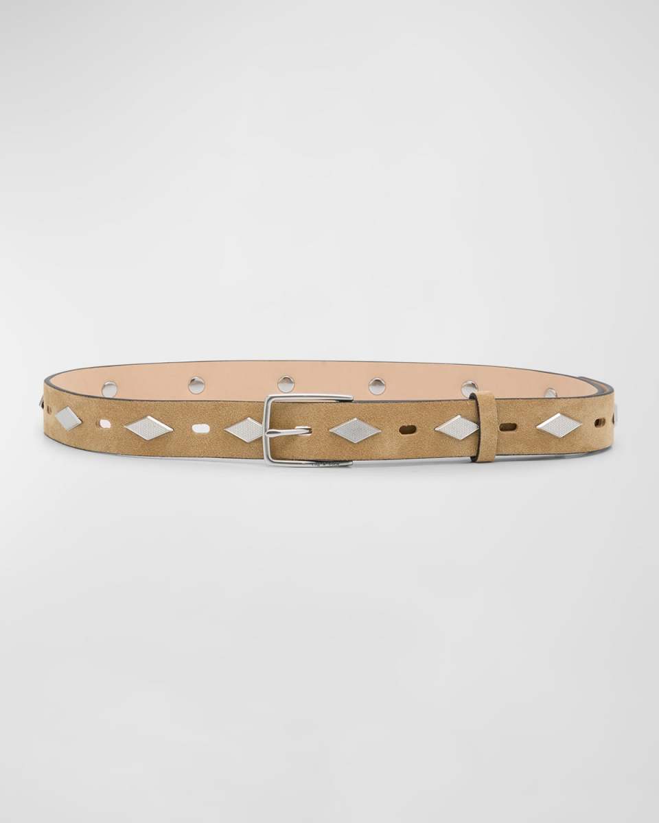 Colin Suede Studded Belt
