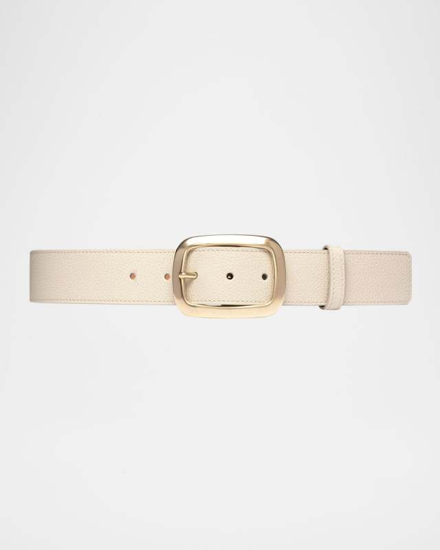 La Captivante Pebbled Leather Belt