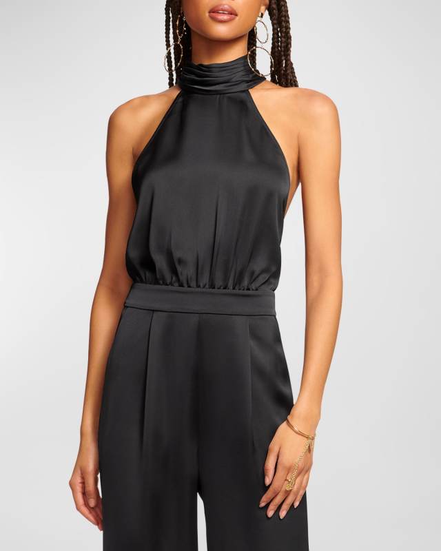 Tatiana Backless Halter Jumpsuit