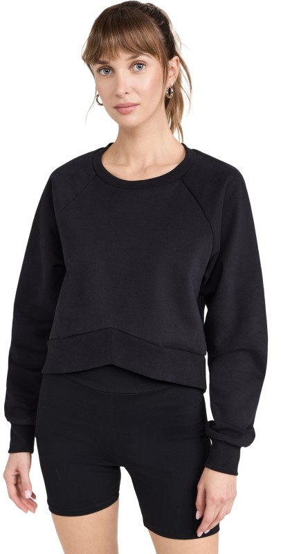 Beyond Yoga Uplift Cropped Pullover Black