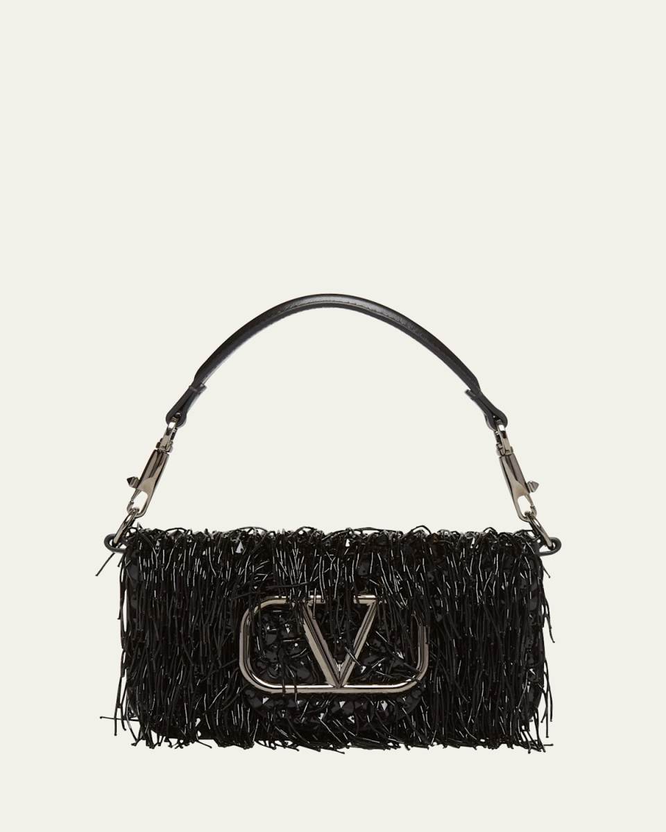 Loco Small Fringe Leather Shoulder Bag