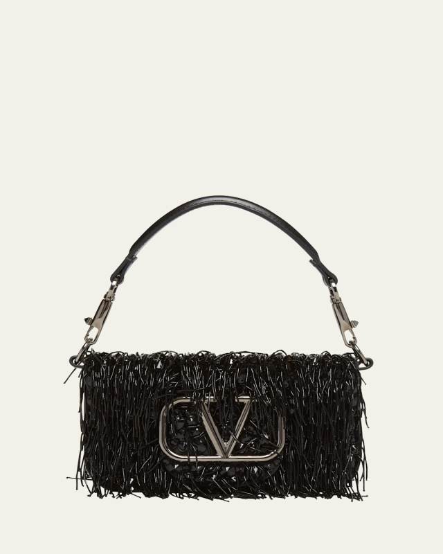 Loco Small Fringe Leather Shoulder Bag