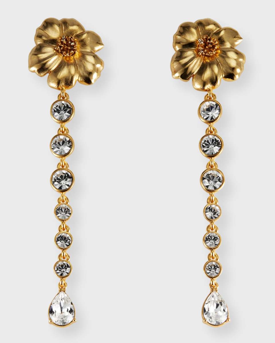 Poppy Champagne Crystal Earrings