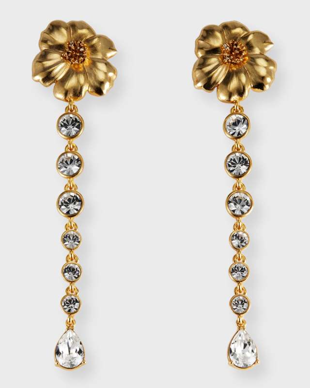 Poppy Champagne Crystal Earrings
