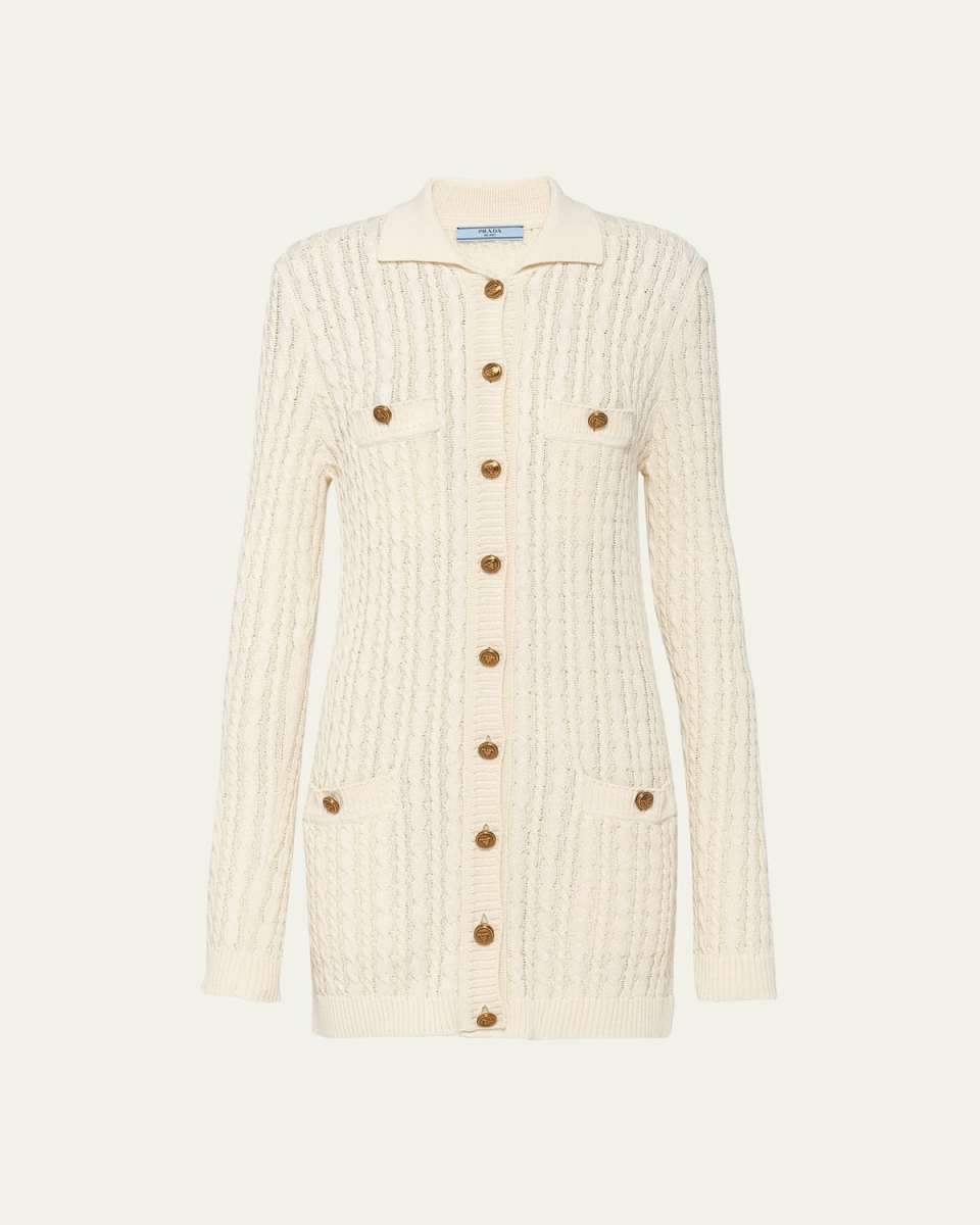 Cable Cotton Mini Dress