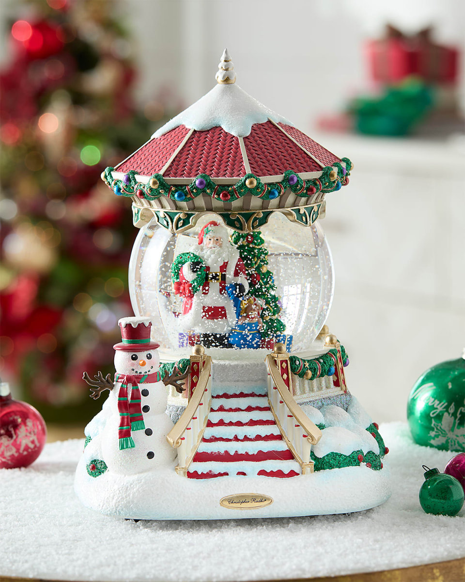 Santas Enchanted Gazebo Snowglobe