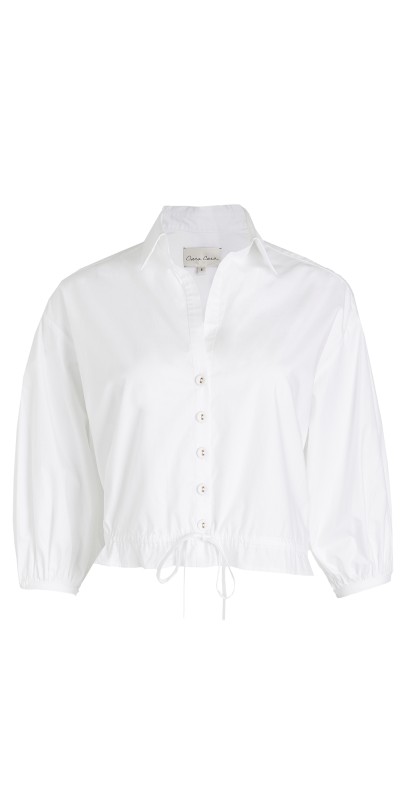 Cara Cara Hutton Top White