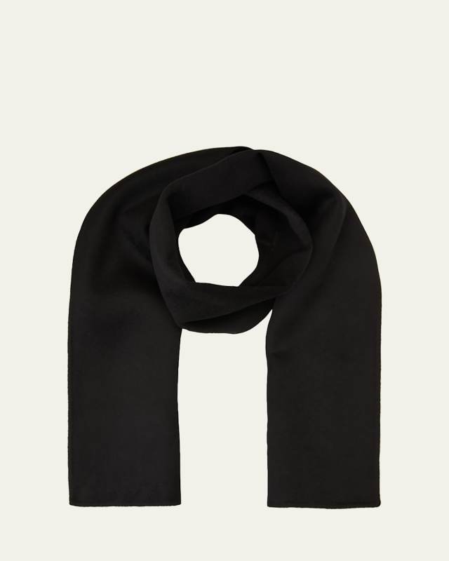 Long Double Cashmere-Blend Scarf