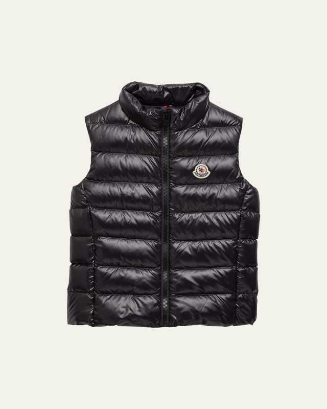 Kid's Ghany Quilted Puffer Down Vest, Size 4-6
