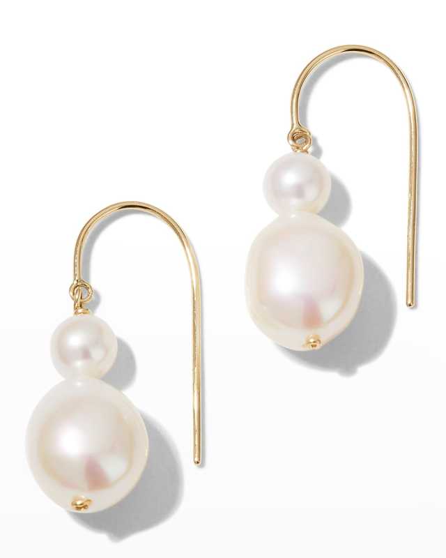 Baroque Duo Hook Earrings