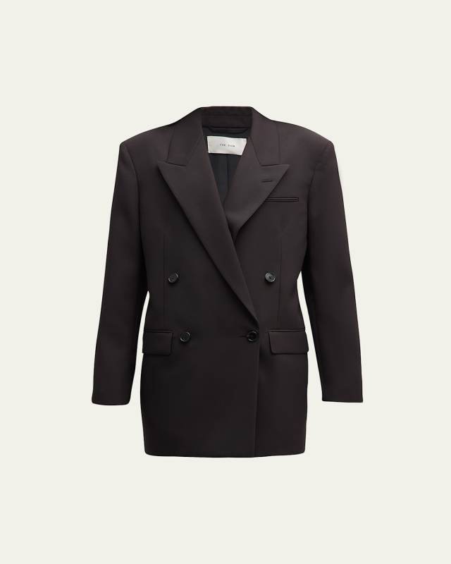 Myriam Double-Breasted Wool Blazer