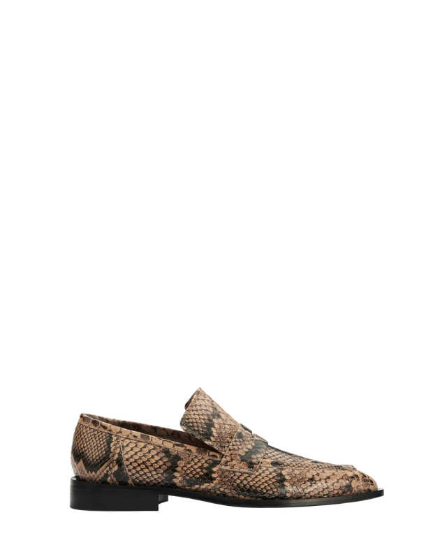 Montazzoli Nocciola Printed Snake Loafer