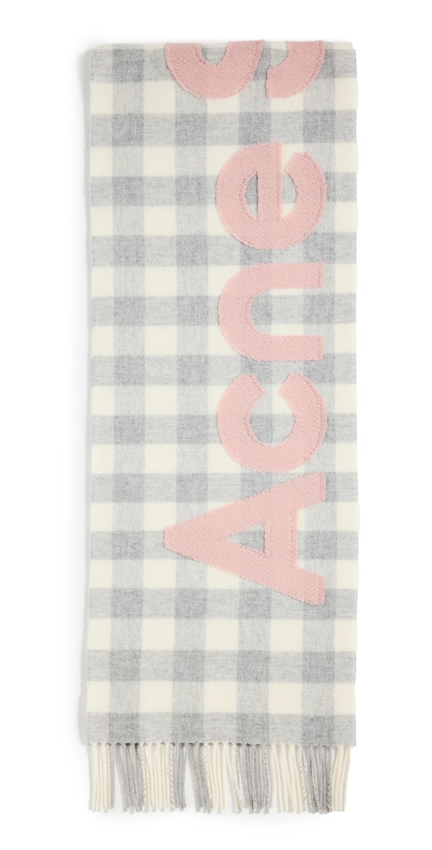 Acne Studios Heavy Scarf Grey/Pink