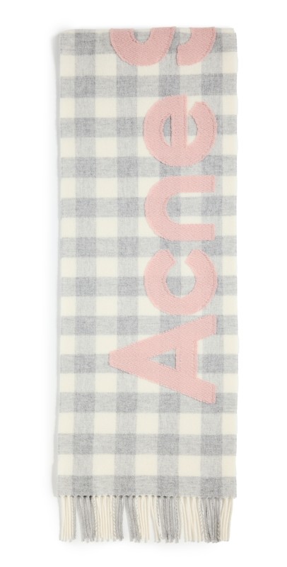 Acne Studios Heavy Scarf Grey/Pink