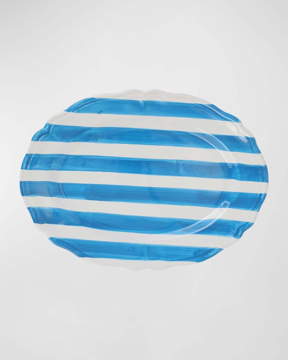 Amalfitana Stripe Oval Platter