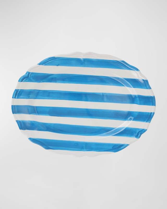 Amalfitana Stripe Oval Platter